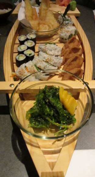 Vegetarian boat at Kawawa Japanese Restaurant