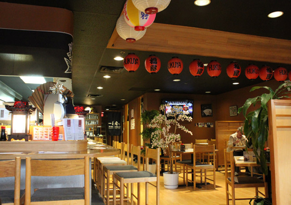 Inside Huku-Ya Japanese Restaurant