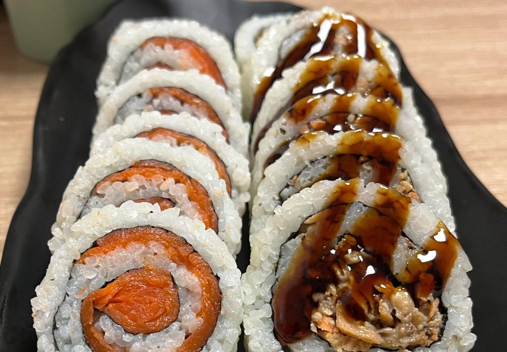 Smoked Salmon Roll and BC Roll